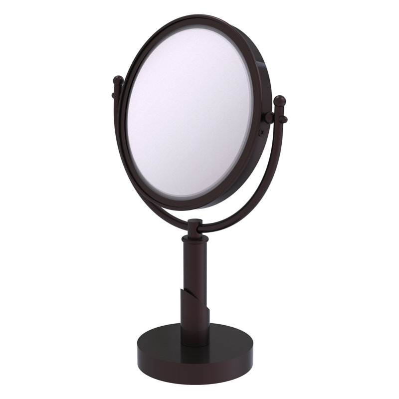 Miroir de maquillage/rasage à loupe Soho, Bronze antique, 4X