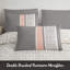 Microfiber Striped Duvet Cover with Pillow Shams-121782670