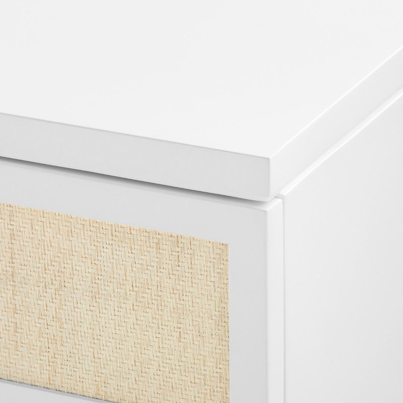 Astor 3 - Drawer Nightstand, White/Taupe