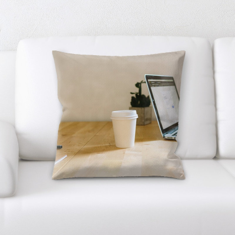 Microsuede Reversible Throw Pillow