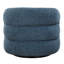  Fauteuil demi-tonneau pivotant bleu Junie