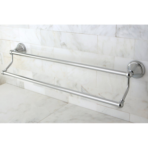 Victorian BAK111348SN 3-Piece 24-Inch Dual Towel Bar Bathroom Accessory Set, Brushed Nickel