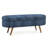 Ottoman Oval Storage Bench,Rubber Wood Legs-639843949