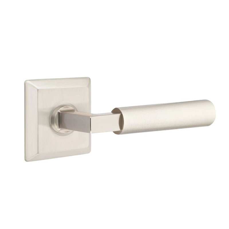 Levier de porte de passage, Oui, Nickel satiné