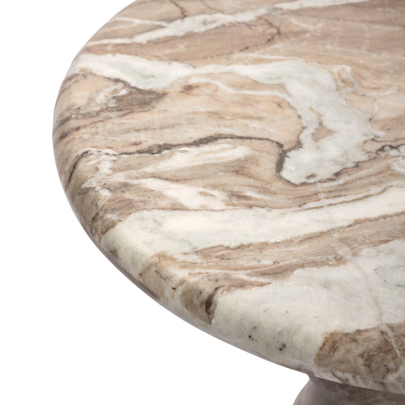 Figueroa End Table, Sawar Marble