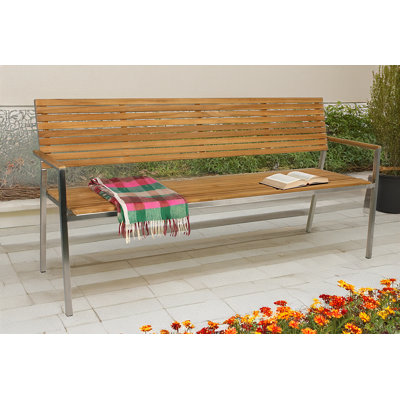 Quillian Stainless Steel Garden Bench