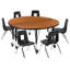 Mobile Mobile 47,5 "Ensemble de tables d'activités flexibles en stratifié avec chaises 14"-1255757095
