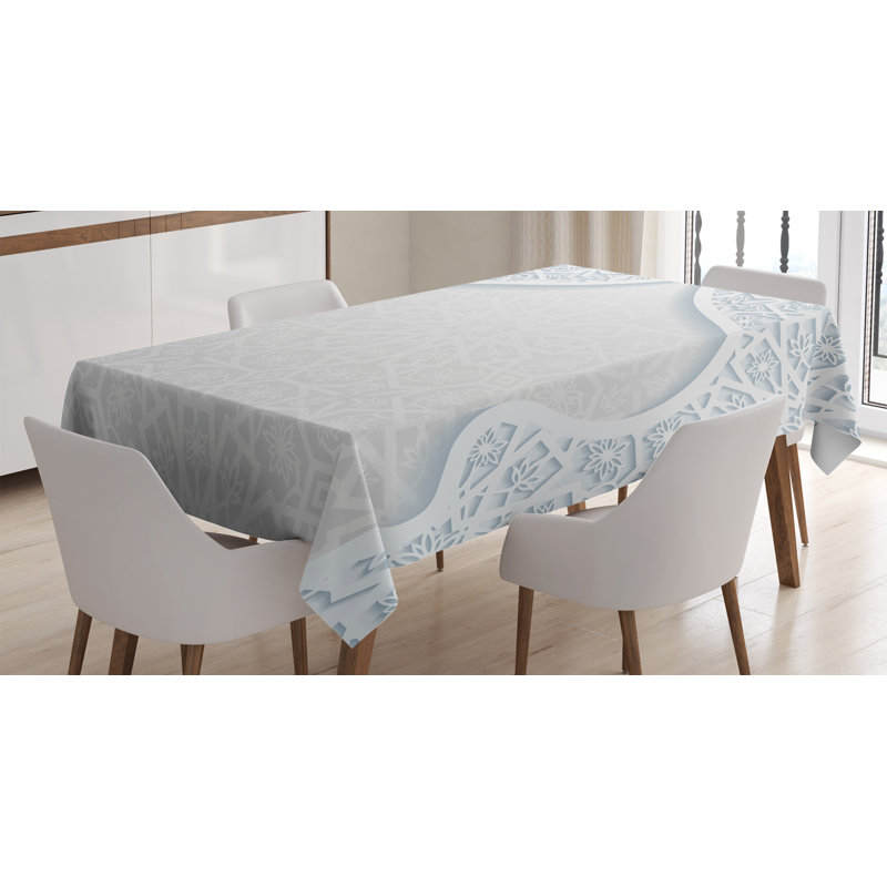 Arched Royal Persian Figure Tablecloth, 84" L x 60" W