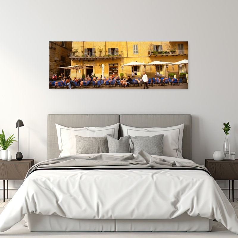 Art mural contemporain, Rome, Italie, H 20 po x l 60 po