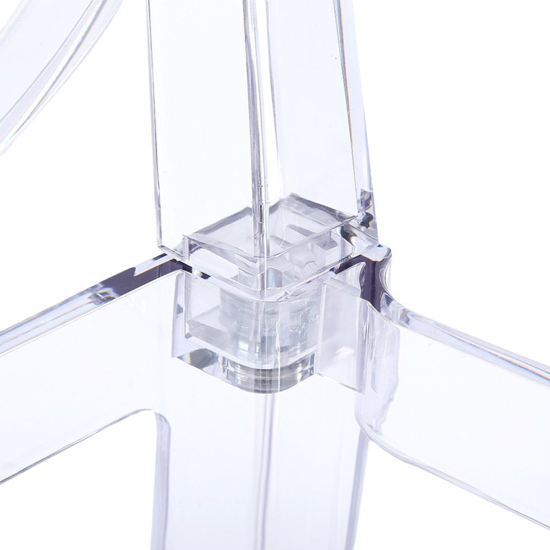 25" Counter Stool - Modern Bar Stool with Modern Clear Acrylic - Kitchen Island & Home Bar Height Stool, Clear