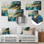 Golden Triangle Explosion IV - décoration murale géométrique moderne en métal-1615806037