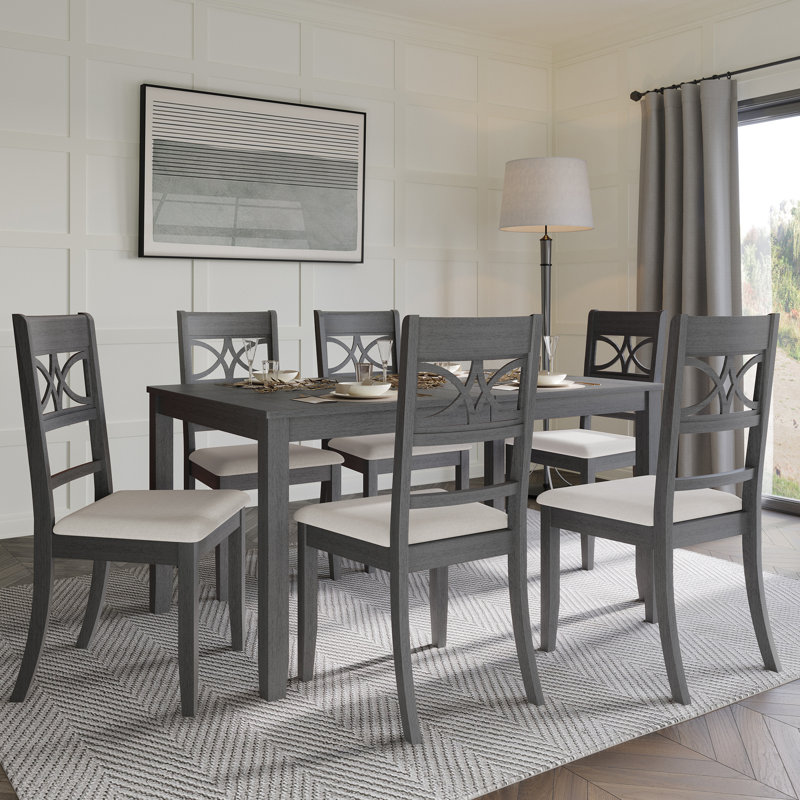 Ensemble repas 6 personnes Ocossio, Gris