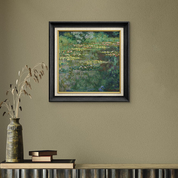 SIGNLEADER Flower Water Lily Pond Framed On Canvas by Claude Monet ...