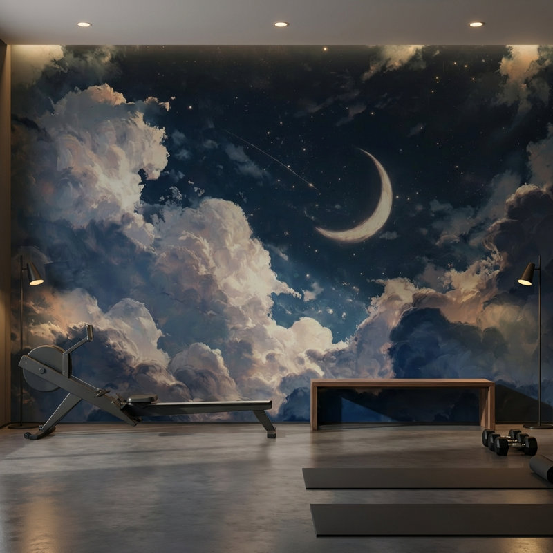 Rouleau double mural ciel nocturne, 120"x96", Peel and Stick