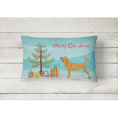Bloodhound Outdoor Throw Pillow