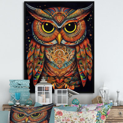Sagesse brune et jaune sur toile