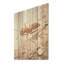Minimalisme, fourmi, collage beige I - art mural sur bois de pin naturel-423089066