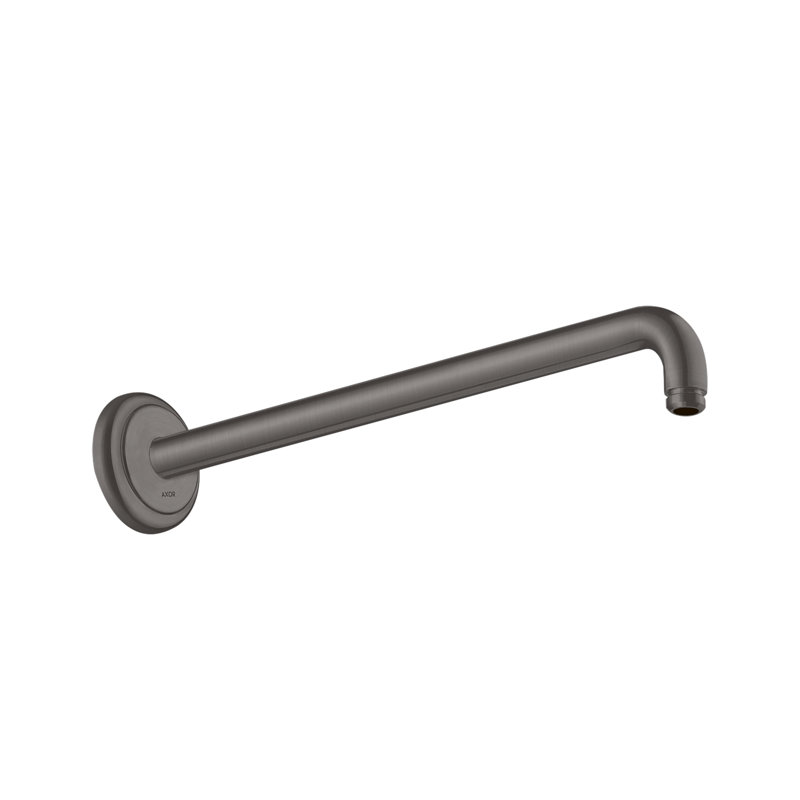 Montreux Shower Arm 15.63", Brushed Black Chrome
