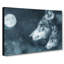 Wolves In The Moonlight - Wrapped Canvas Painting-55320277