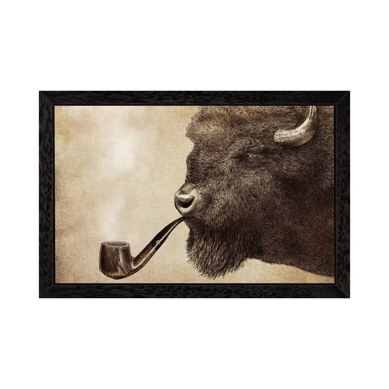Big Smoke by Eric Fan - Floater Frame Print on Canvas, 66.04 cm H x 45.72 cm W, Black Framed 