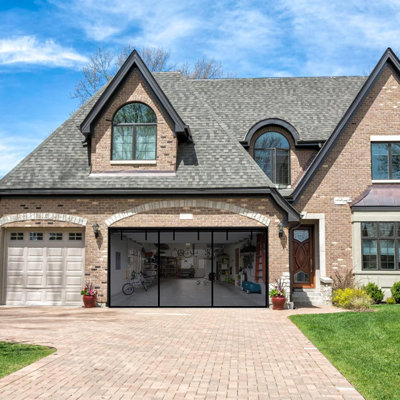 16x7Ft Garage Door Screen for 2 Car Garage
