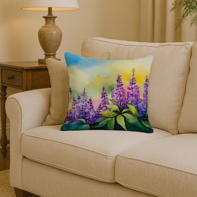 Coussin décoratif Idaho Syringa, Carré 14 po