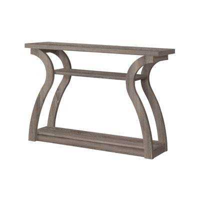 Accent Table, Console, Entryway, Narrow, Sofa, Living Room, Bedroom, Brown Laminate, Contemporary, Modern