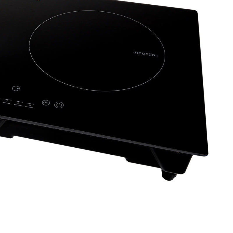 Surface de cuisson à induction, 24 po, 2 brûleurs, surface de cuisson magnétique intégrée de 1800 W, écran tactile DEL, 9 niveaux de chauffage, 120 V