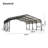 20'x20' Heavy Duty Galvanized Steel Carport Canopy, Triangle Reinforced Frame with UV-Proof Waterproof Roof, Large Outdoor Shelter for Car SUV Boat Tractor