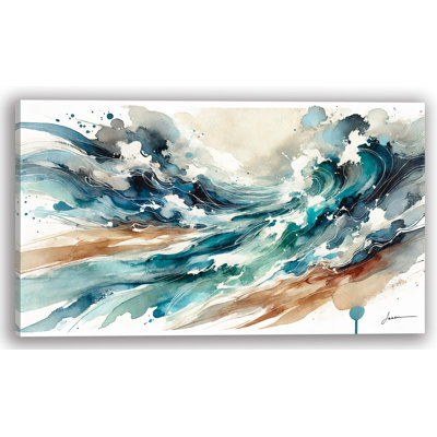 «Stormy Seas», art mural sur toile tendue