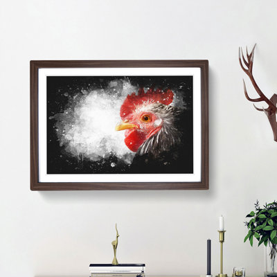Grey Rooster Looking West - Picture Frame Graphic Art Print