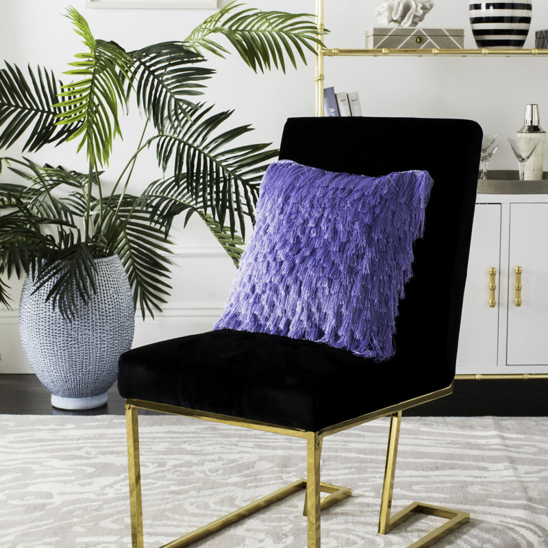 Reversible Throw Pillow, 22" x 22", Lilac