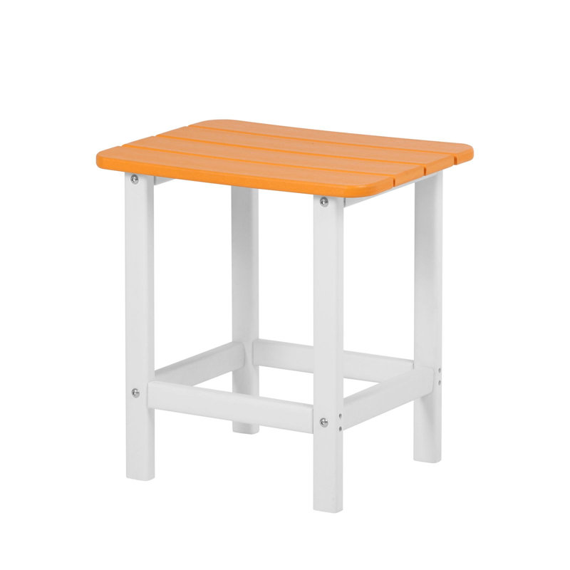 Erlich Outdoor Adirondack Side Table, Orange