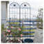 Ensemble de 2 treillis de jardin en métal antirouille pour plantes grimpantes - Support de fleurs d'extérieur de 86,7 po de hauteur avec motif de papillons