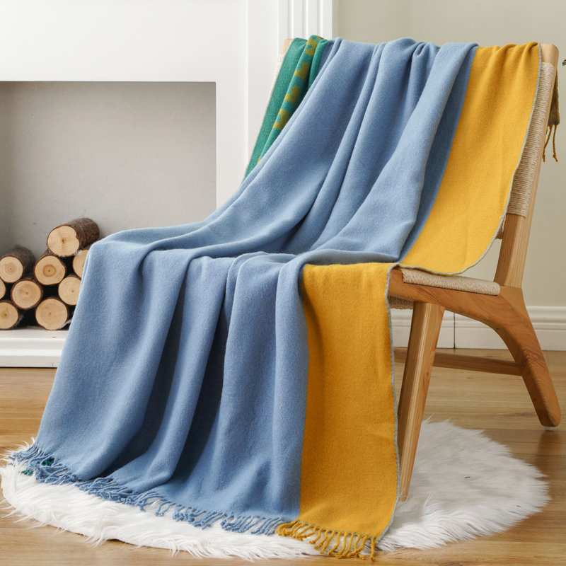Jeté pour canapé, une sélection variée de couvertures colorées, couverture pour cadeaux de pendaison de crémaillère, 50 po x 60 po