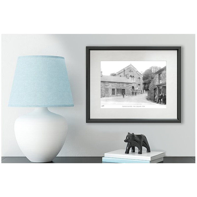 Trawsfynydd, The Square 1904 by Francis Frith - Single Picture Frame Print, 40cm H x 50cm W x 2.3cm D