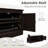 Linen Blend Upholstered Storage Bench-1202489368