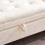 Banc de rangement rembourré en velours de 66 po de largeur pour chambre à coucher avec pieds capitonnés et métal doré Drewes-1778863177