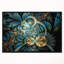 «Symmetric Blue Gold Fractal Flower», impression-35122388-35122390