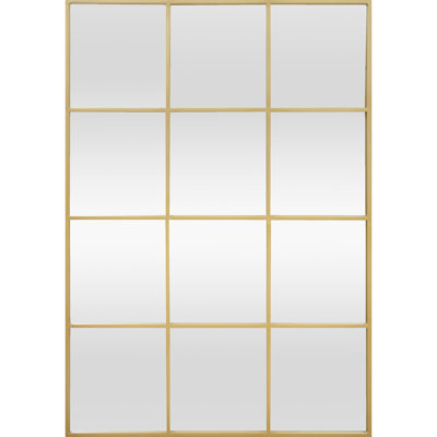 Rectangle Metal Window Panel Mirror