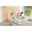 Base de lit en bois avec garde-corps Wood House-1223547905
