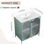 Meuble-lavabo autoportant de 30 po en acier de fabrication simple en acier 30 po Mint de style simple avec meuble-lavabo spacieux et pratique