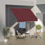Auvent de terrasse rétractable en polyester Outsunny D-96548093-96548094