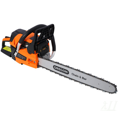 62CC Gas Powered Chainsaw, 20 Inch Oregon Chain&Bar 2-Cycle Petrol Handheld Cordless Chain Saw, Gasoline Gas Chainsaws for Tree Wood Cutting ,WITH OREGON CHAIN&BAR,EPA compliant