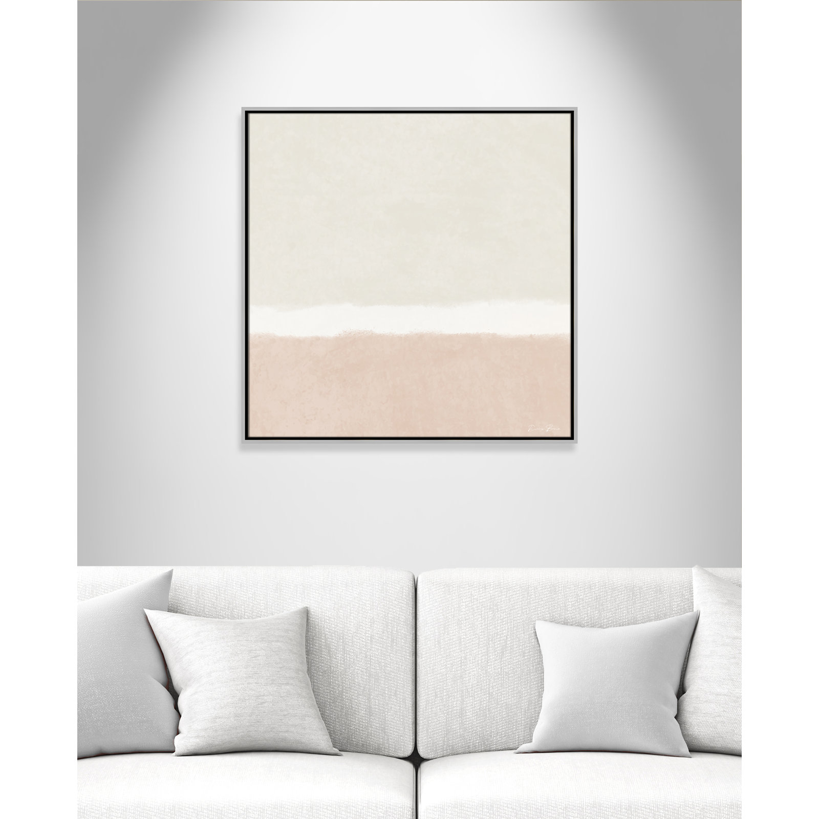 Willadeene "Slate I" Print, 31.5" H x 31.5" W, Silver Framed