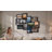 Staggered 12 Opening Collage Picture Frame Set, Black PVC Wall Gallery Decor-1963747034