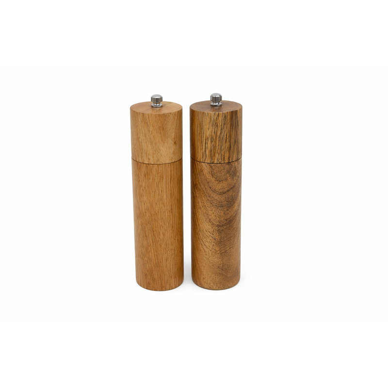Timber Grind Salt & Pepper Mills, Light Brown