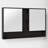 Maisie 46'' W 30'' H Surface Framed Medicine Cabinet Mirror 7 Fixed-391859495