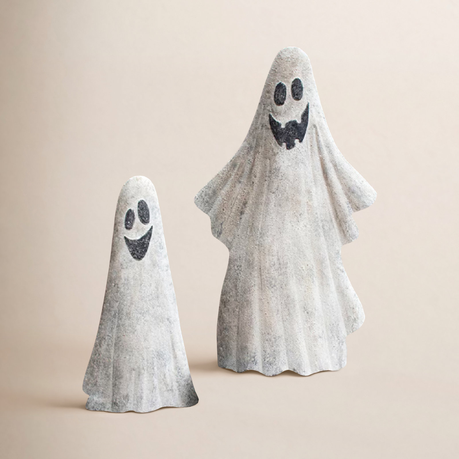 2-Piece Metal Ghost Garden Stake Set