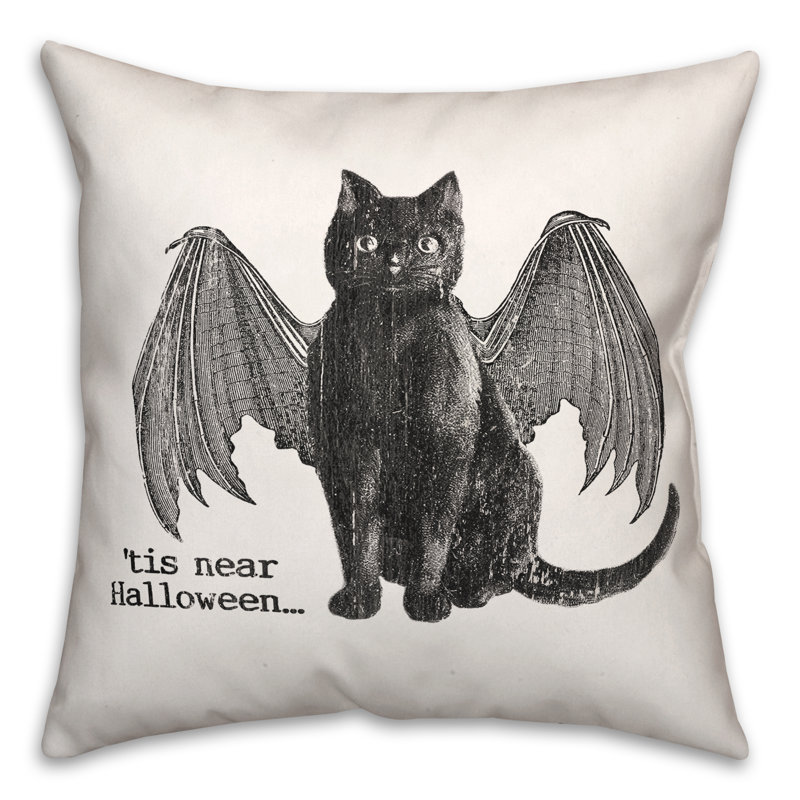  Coussin Tis Near Halloween Vampire Cat